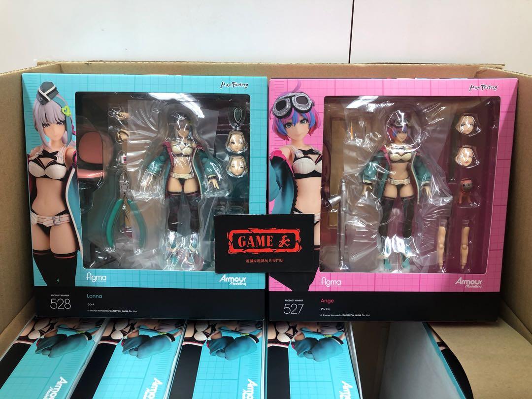全新日版GSC Max Factory figma 527 Ange 528 Lanna Armour Modelling 山下俊也Plastic  Angel, 興趣及遊戲, 玩具 遊戲類- Carousell