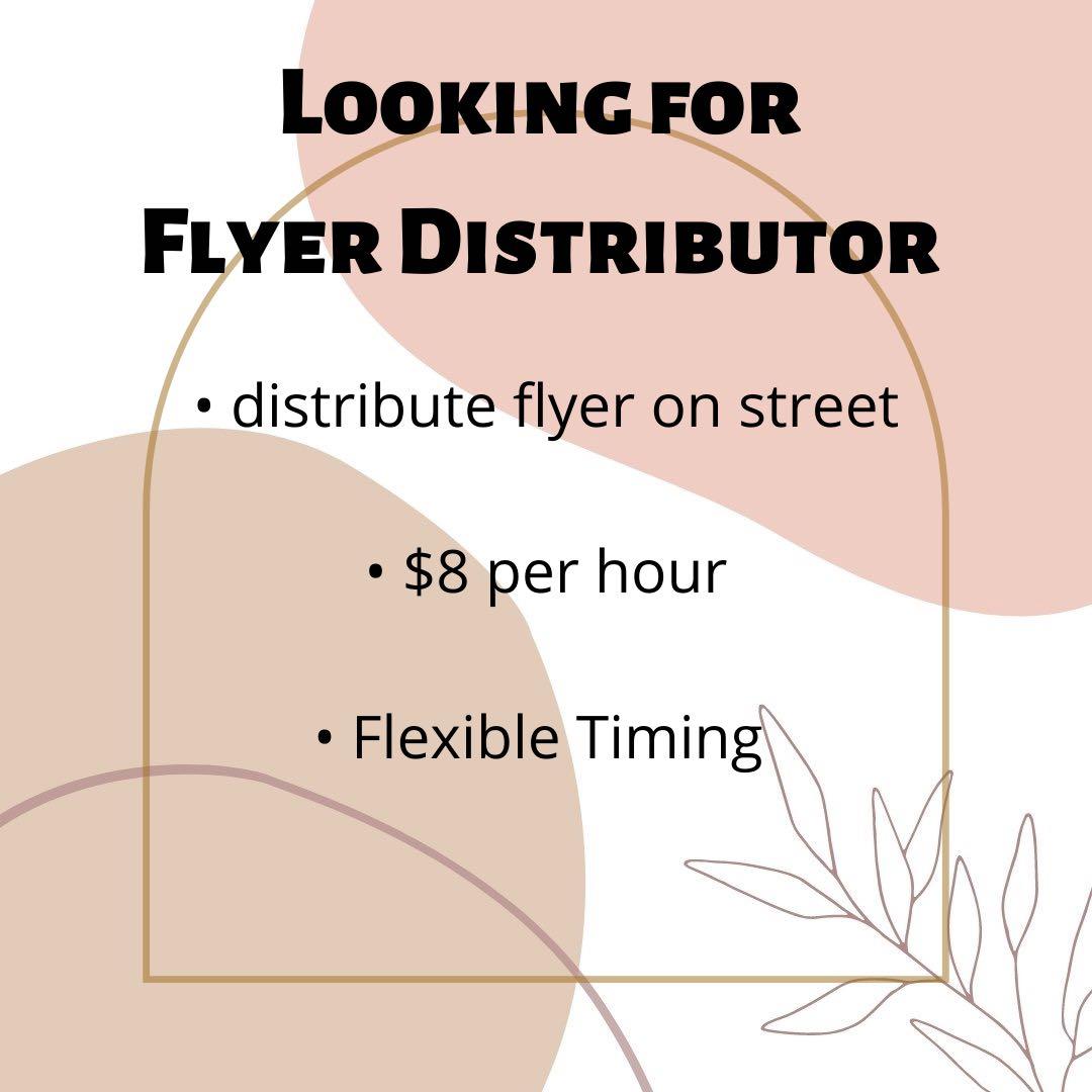 Flyer Distributor, Jobs, Sales, Retail & Marketing on Carousell
