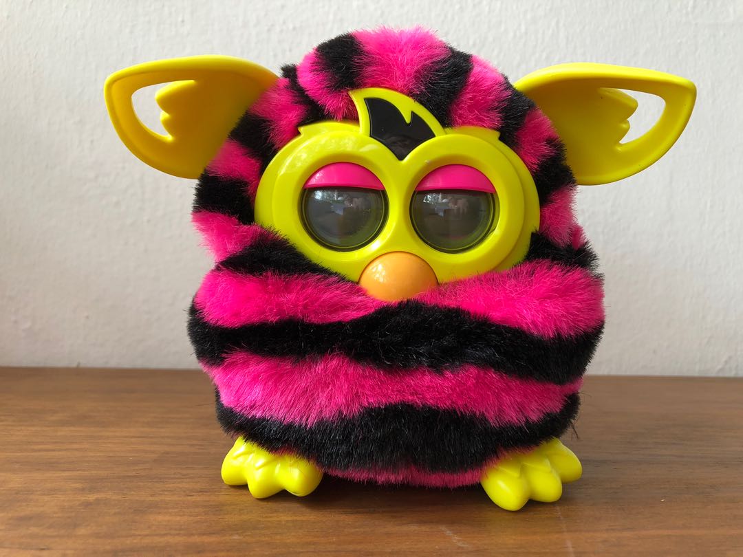 Yellow Furby From Furby Boom Collection Toy Series Stock Photo