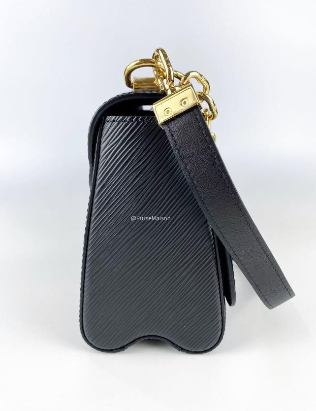 Louis Vuitton - Twist Mechanical Flower Epi Leather Chain Wallet Noir