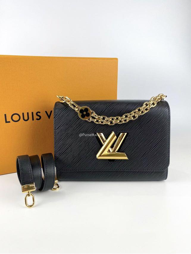 Louis Vuitton - Twist MM Monogram Flower Epi Leather Noir