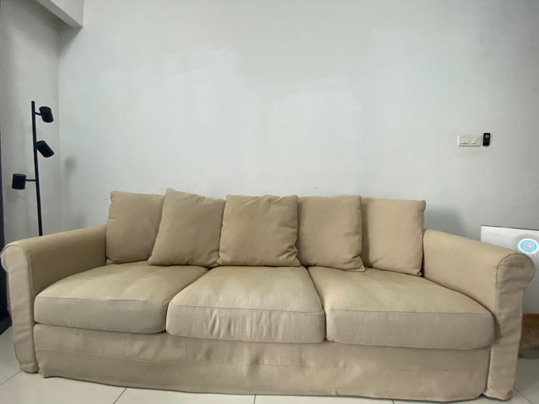 GRONLID IKEA 3-seat sofa, Furniture & Home Living, Furniture, Sofas on  Carousell