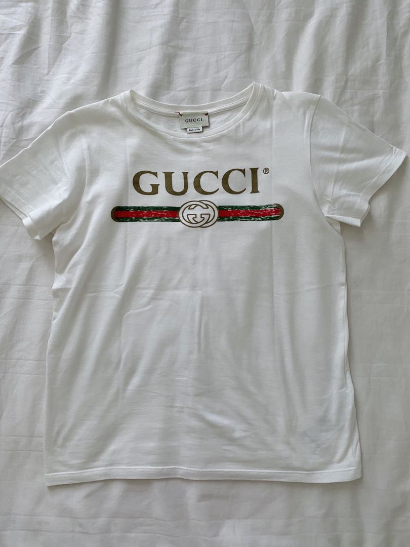 white tee gucci