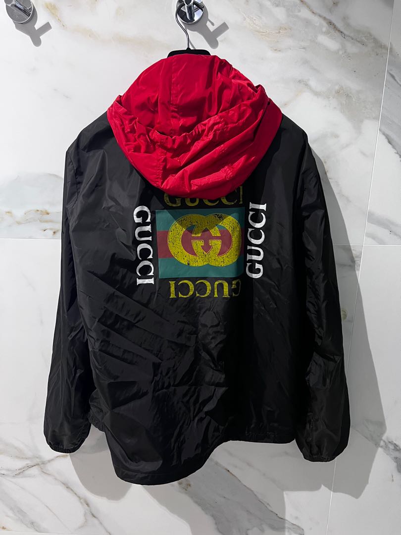 Red best sale gucci windbreaker