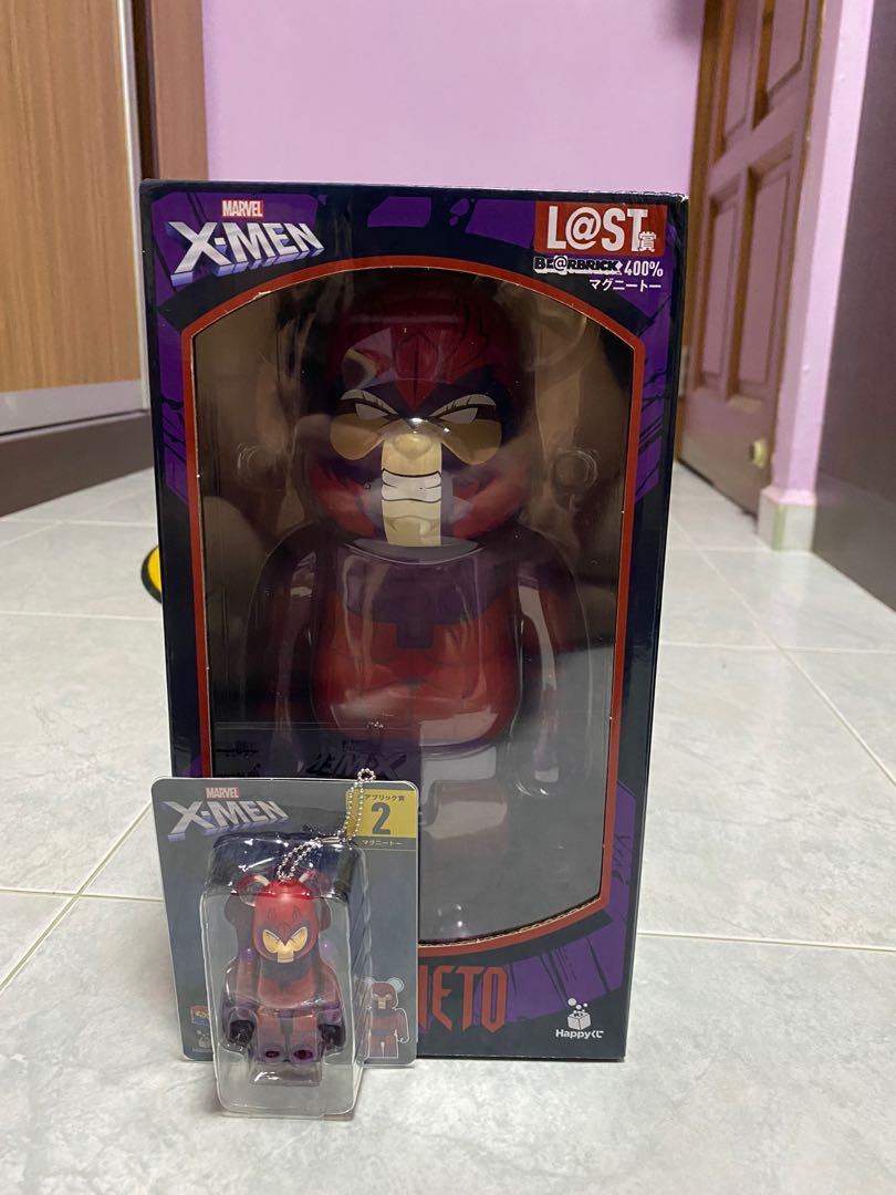 Happy Kuji Marvel X Men Bearbrick Last prize Magneto 400% + 100%