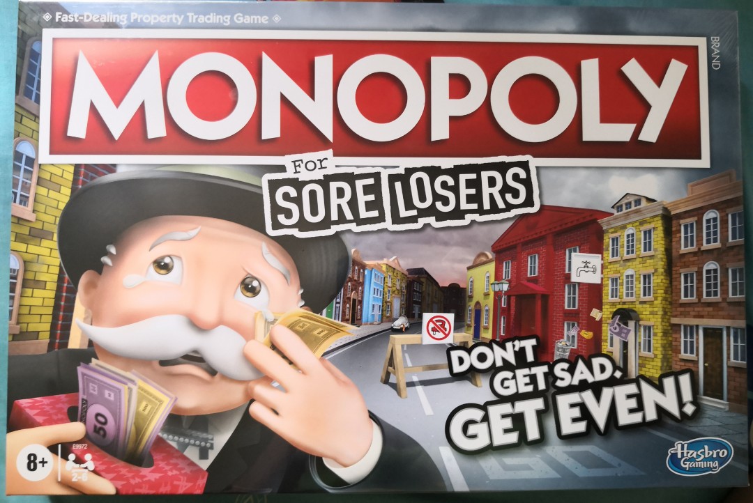 Buy Hasbro Gaming Monopoly E9972 For Sore Losers Board Game Online