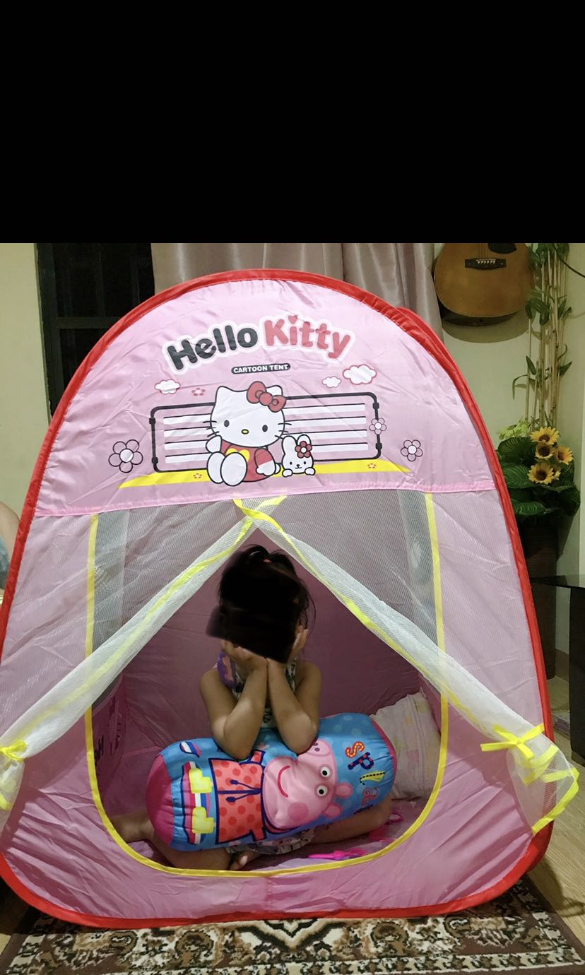 Hello kitty tent, Babies & Kids, Babies & Kids Fashion on Carousell