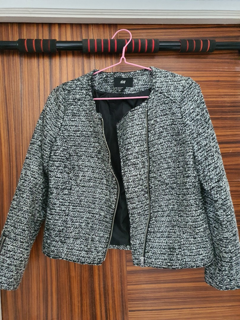 H&M Tweed Jacket, Women's Fashion, Coats, Jackets and Outerwear on