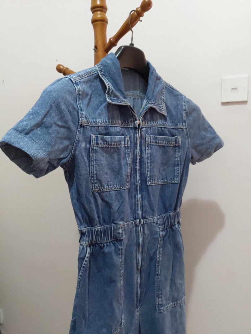 H M Denim Jumpsuit Women s Fashion Dresses Sets Jumpsuits on