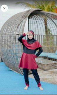 HOT!!! Baju renang muslimah uk.XL warna maroon