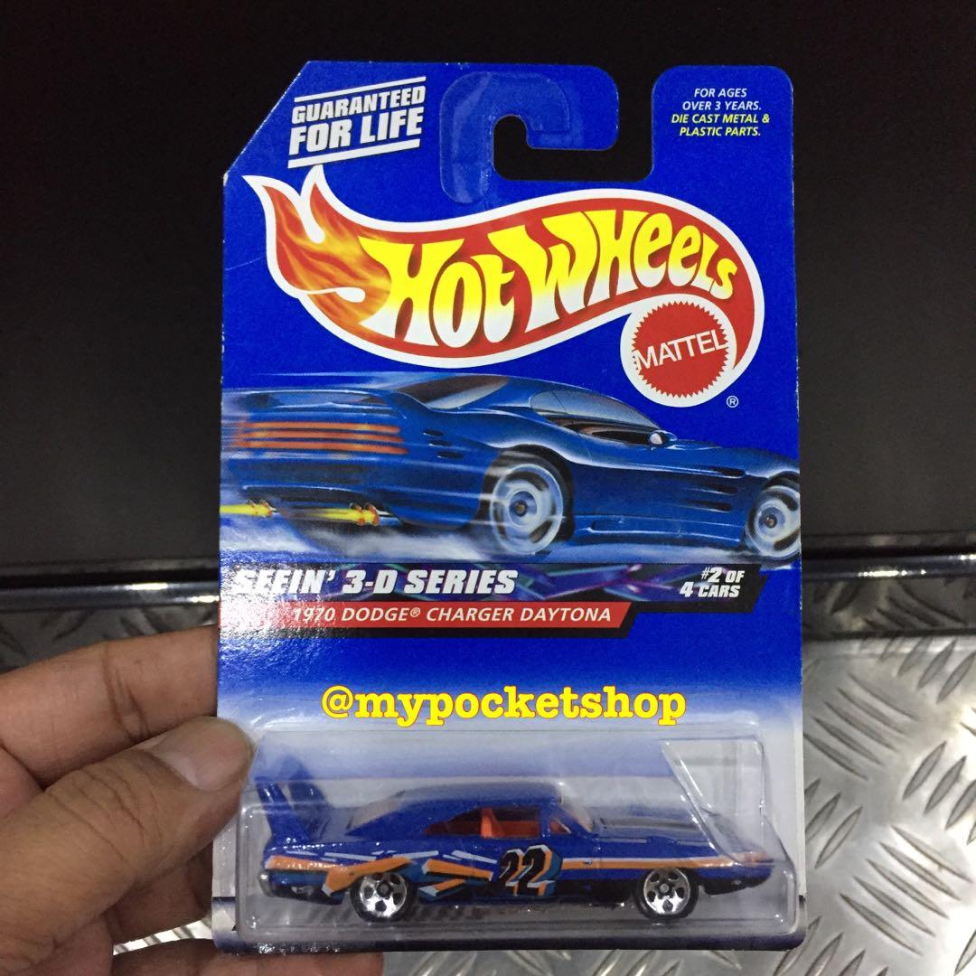 Hot Wheels 1970 DODGE CHARGER DAYTONA Blue 22 2000 Hotwheels