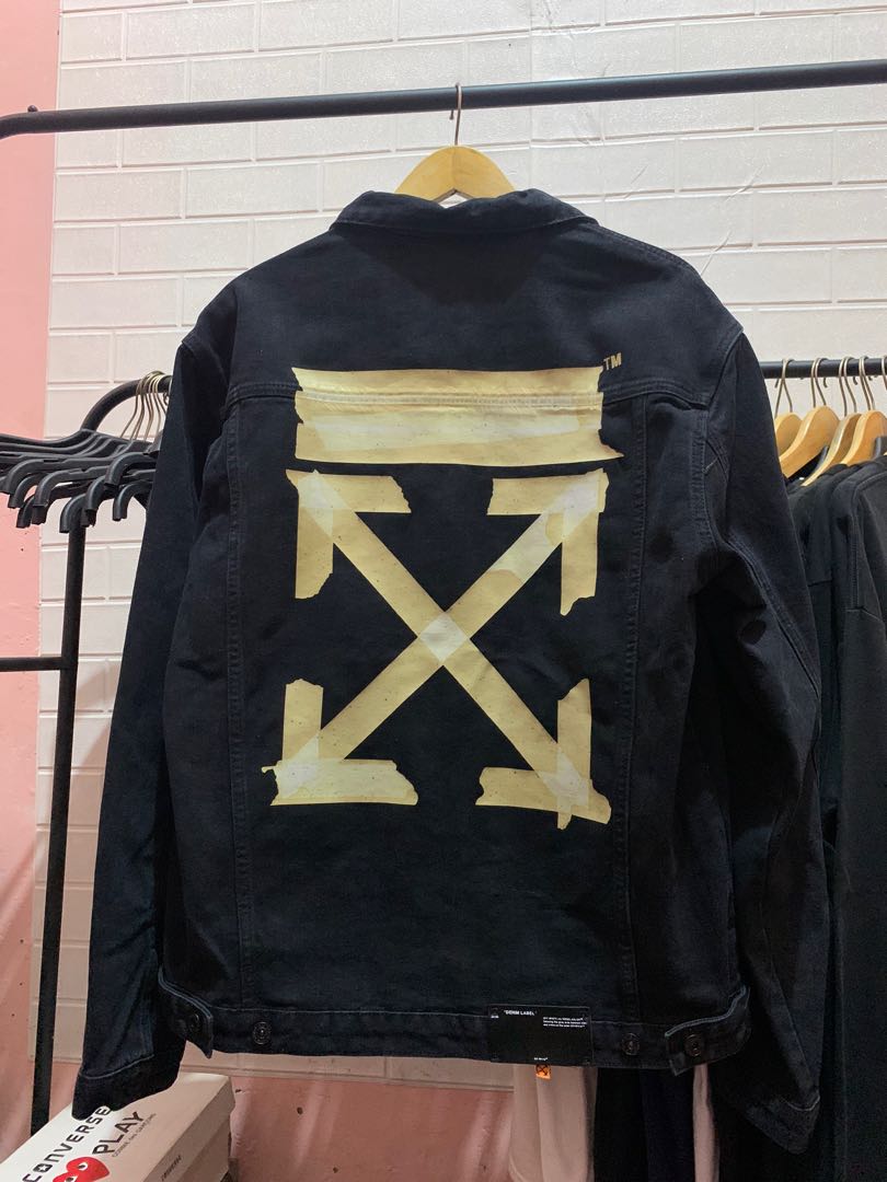 Jaket denim off white shop