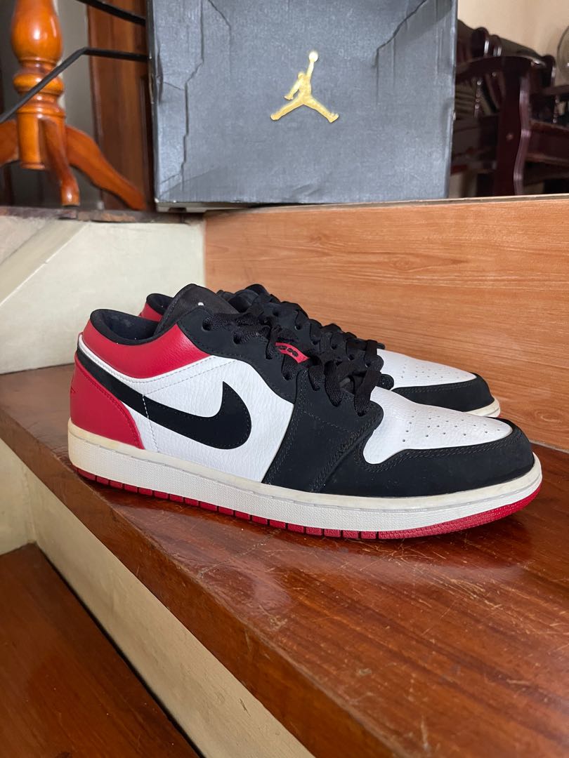 jordan 1 low black toe