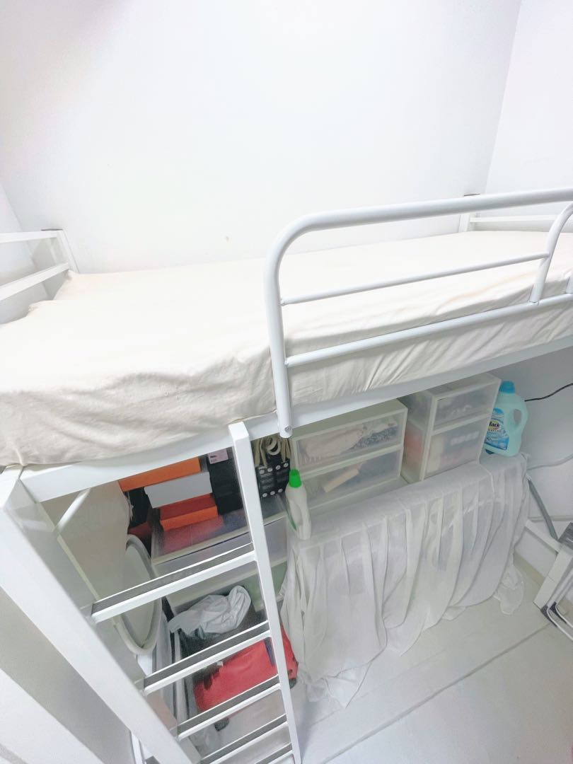 Kaguya Loft Bed Store Room Bomb Shelter Helper Storage Rack, Furniture