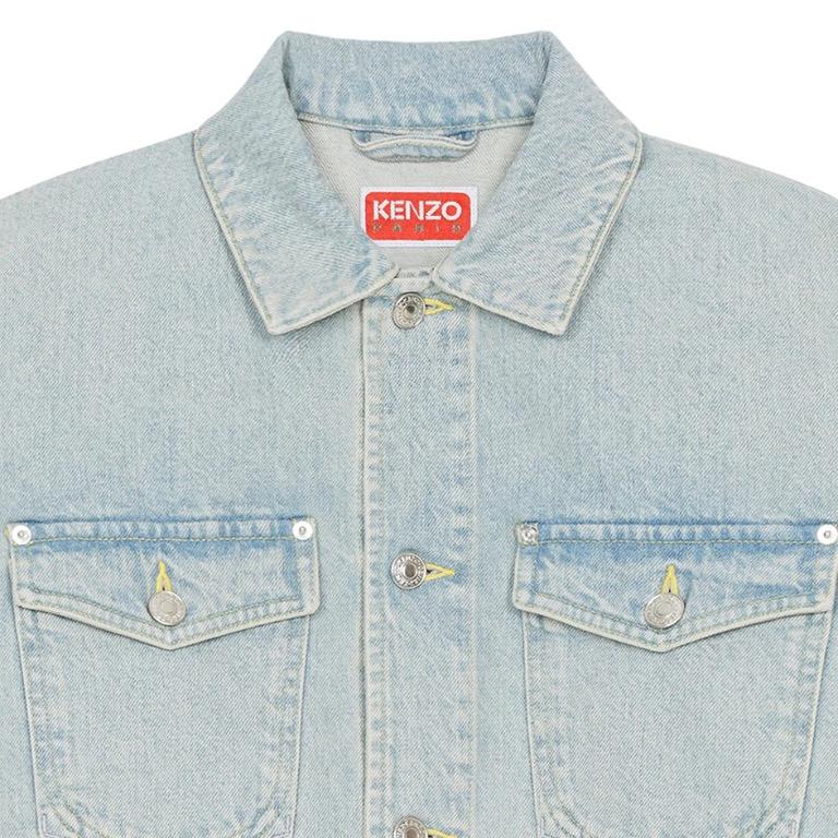 Kenzo Women's Boke Flower Embroidered Denim Trucker Jacket, 女裝