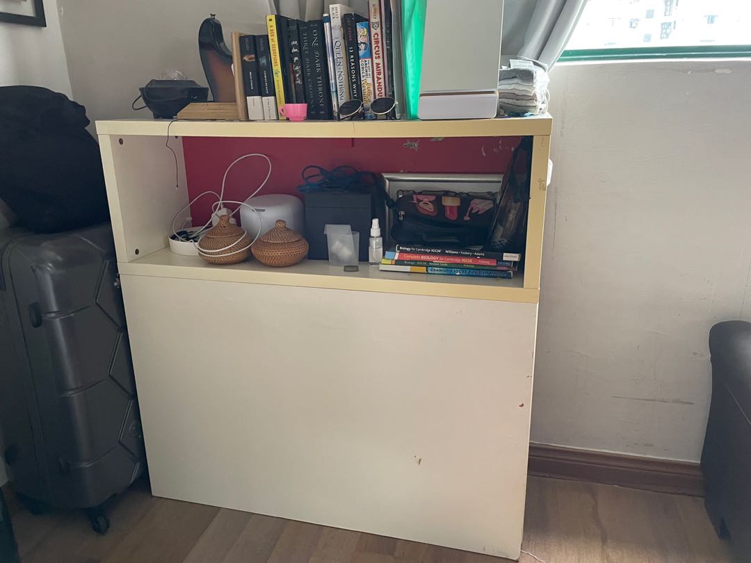 Kids Ikea flaxa bed Headboard with Hidden Storage, Furniture & Home