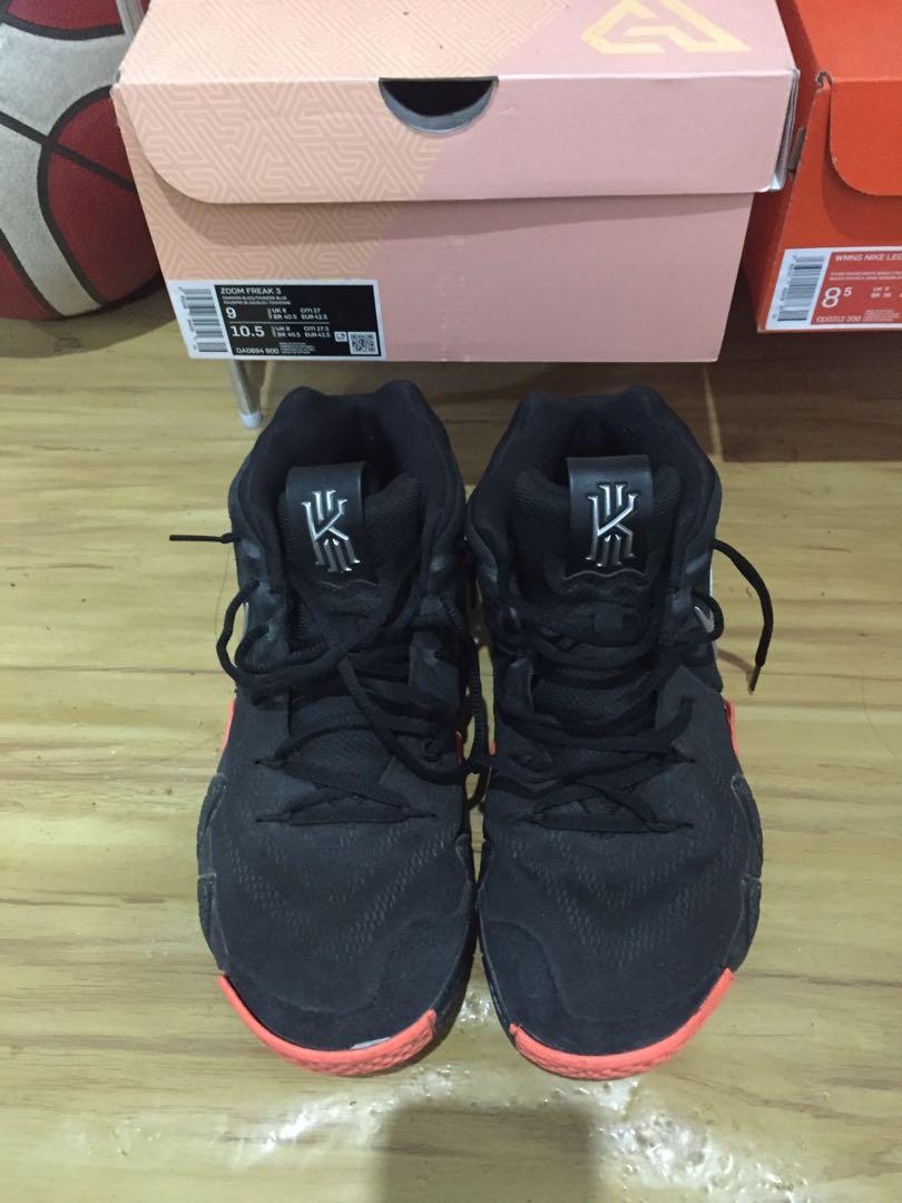 Kyrie 4 store black silver orange