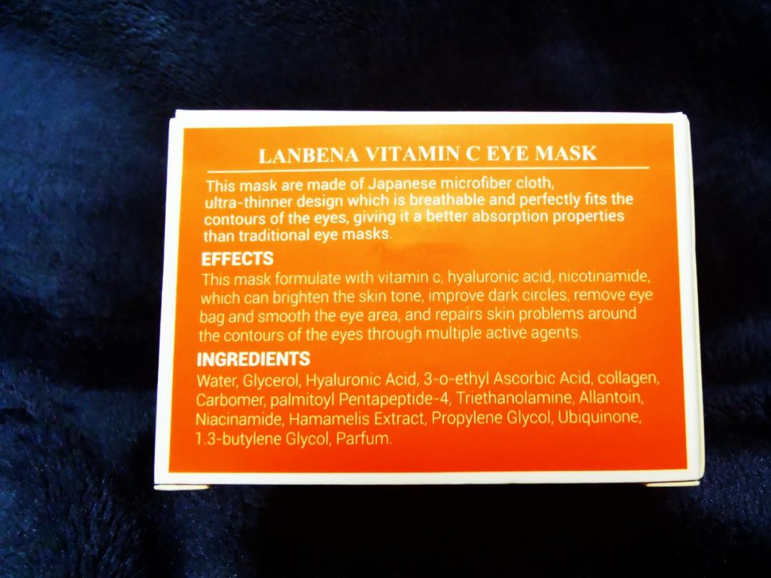 LANBENA Vitamin C Eye Mask (Authentic), Beauty & Personal Care, Face