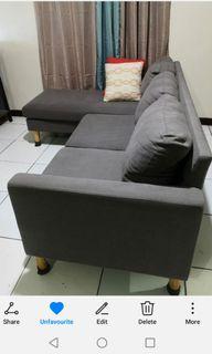 L-SHAPED SOFA (adjustable to 3-4seater)
