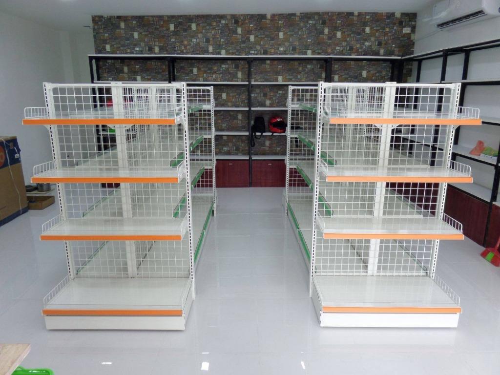 Mesh Type Grocery Rack Adjustable Type, Furniture & Home Living ...