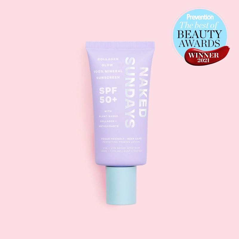 NAKED SUNDAYS SPF50 COLLAGEN GLOW 100 MINERAL PERFECTING PRIMING naked-sundays-spf50-collagen-glow-100-mineral-perfecting-priming
