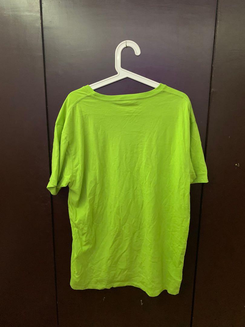 Neon Green OXYGEN Minimalist Shirt, Men's Fashion, Tops & Sets, Tshirts ...