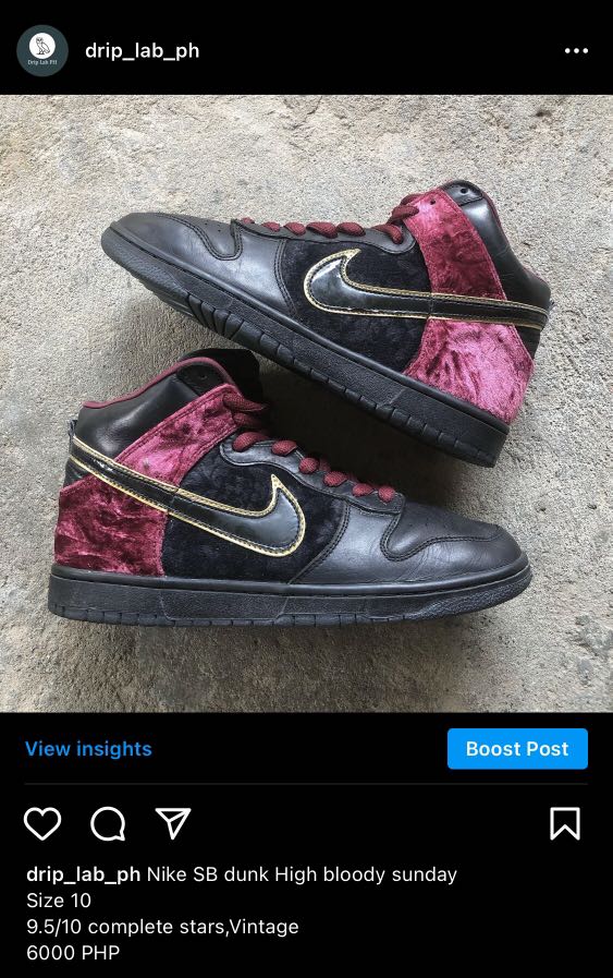 bloody sunday dunks