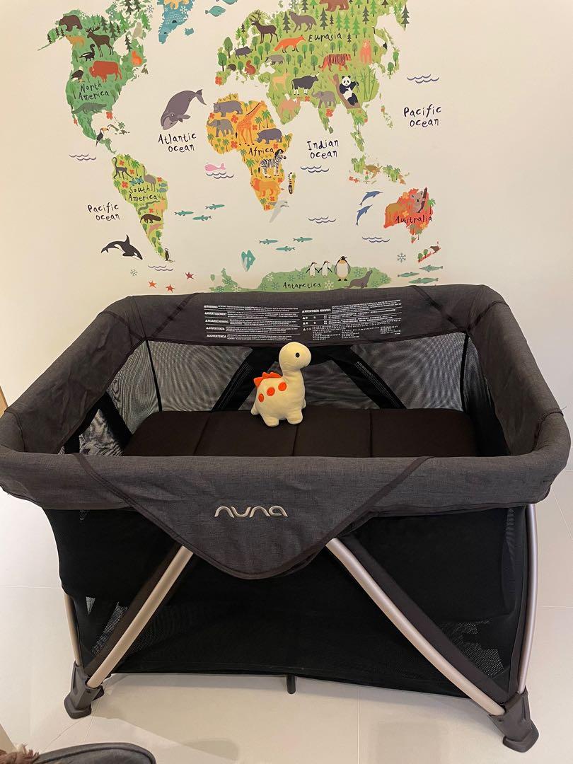 Nuna Travel cot (Sena Aire, black) + FREE mattress, Babies & Kids, Baby