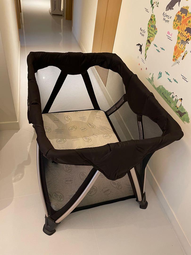 Nuna Travel cot (Sena Aire, black) + FREE mattress, Babies & Kids, Baby
