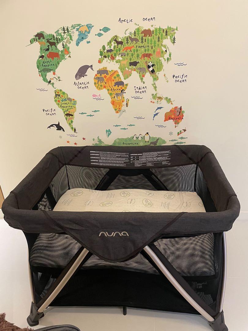 Nuna Travel cot (Sena Aire, black) + FREE mattress, Babies & Kids, Baby