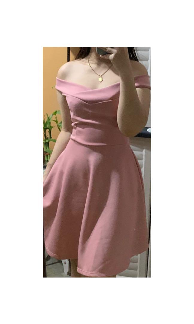Semi formal dress off shoulder top