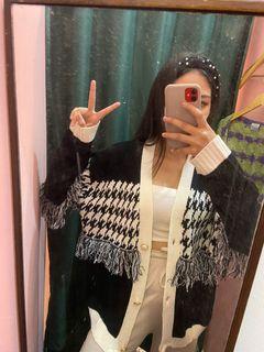 Outer cardigan knit rajut rumbai #PilihPreloved #TiketMarvel