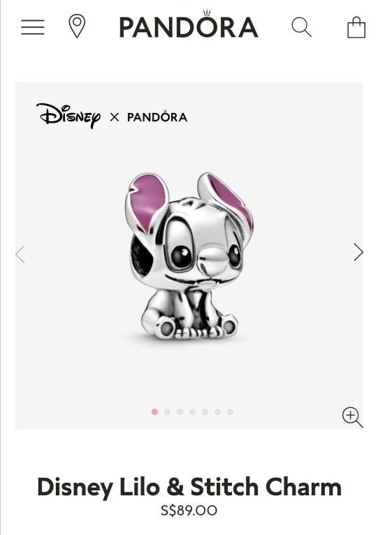 Stitch discount charm pandora