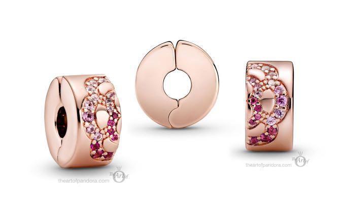 Pandora rose sales gold spacer clips