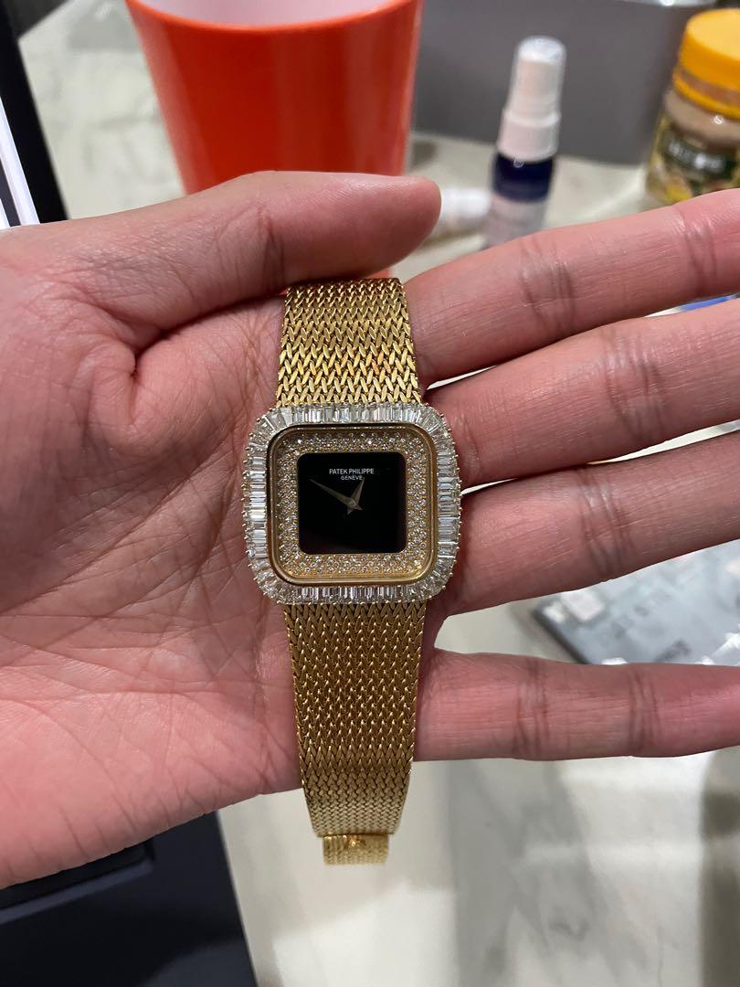 Gold plated sale diamond watches