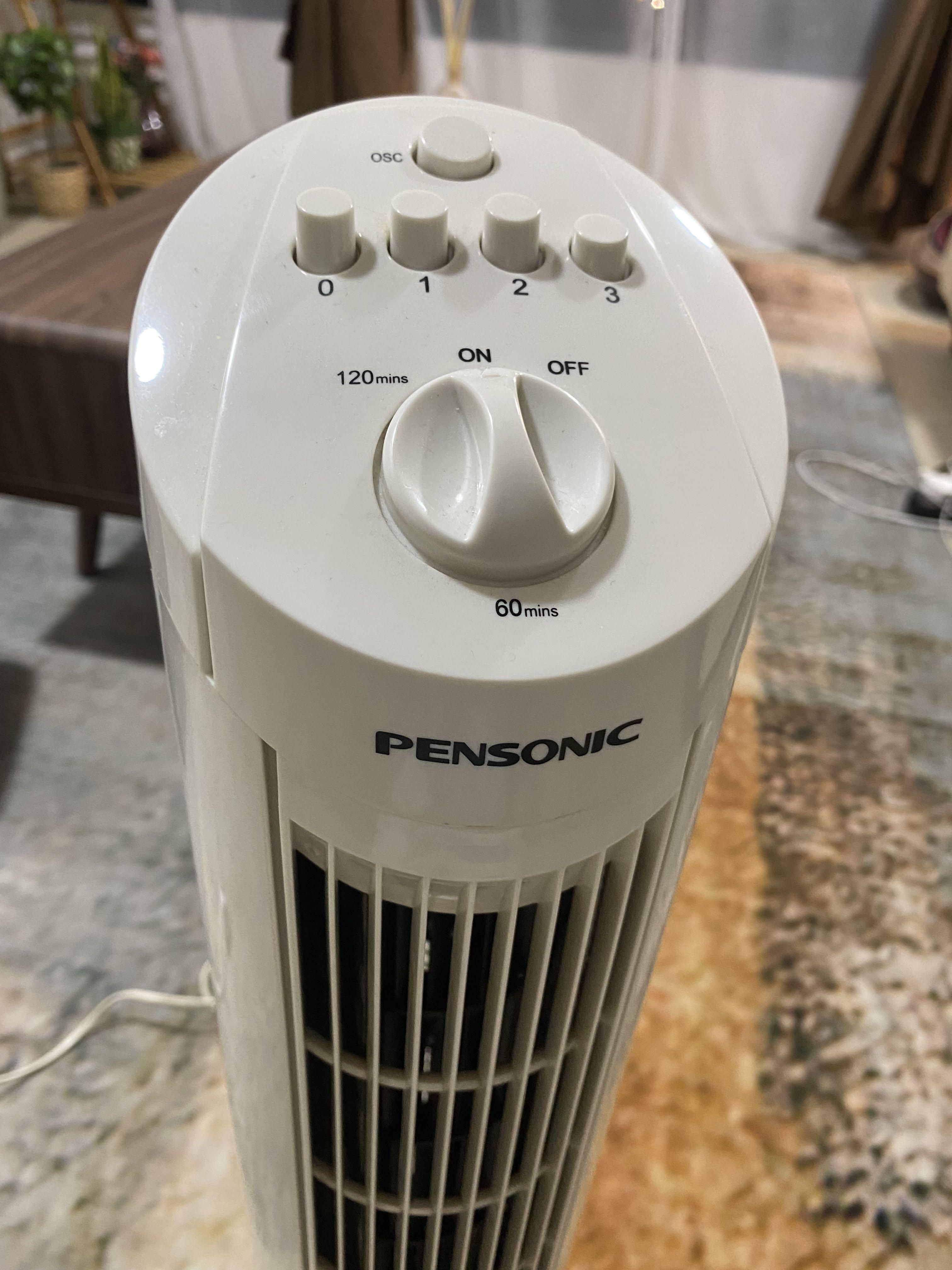 PENSONIC tower/standing fan , 2 hours timers,oscillating, Furniture