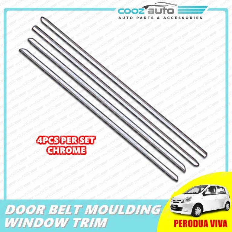 Perodua Viva Window Trim Chrome Lining / Door Belt Moulding, Auto