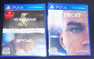 PS 4 Game Collection Heavy Rain/Beyond Two Souls/Detroit Become Human
