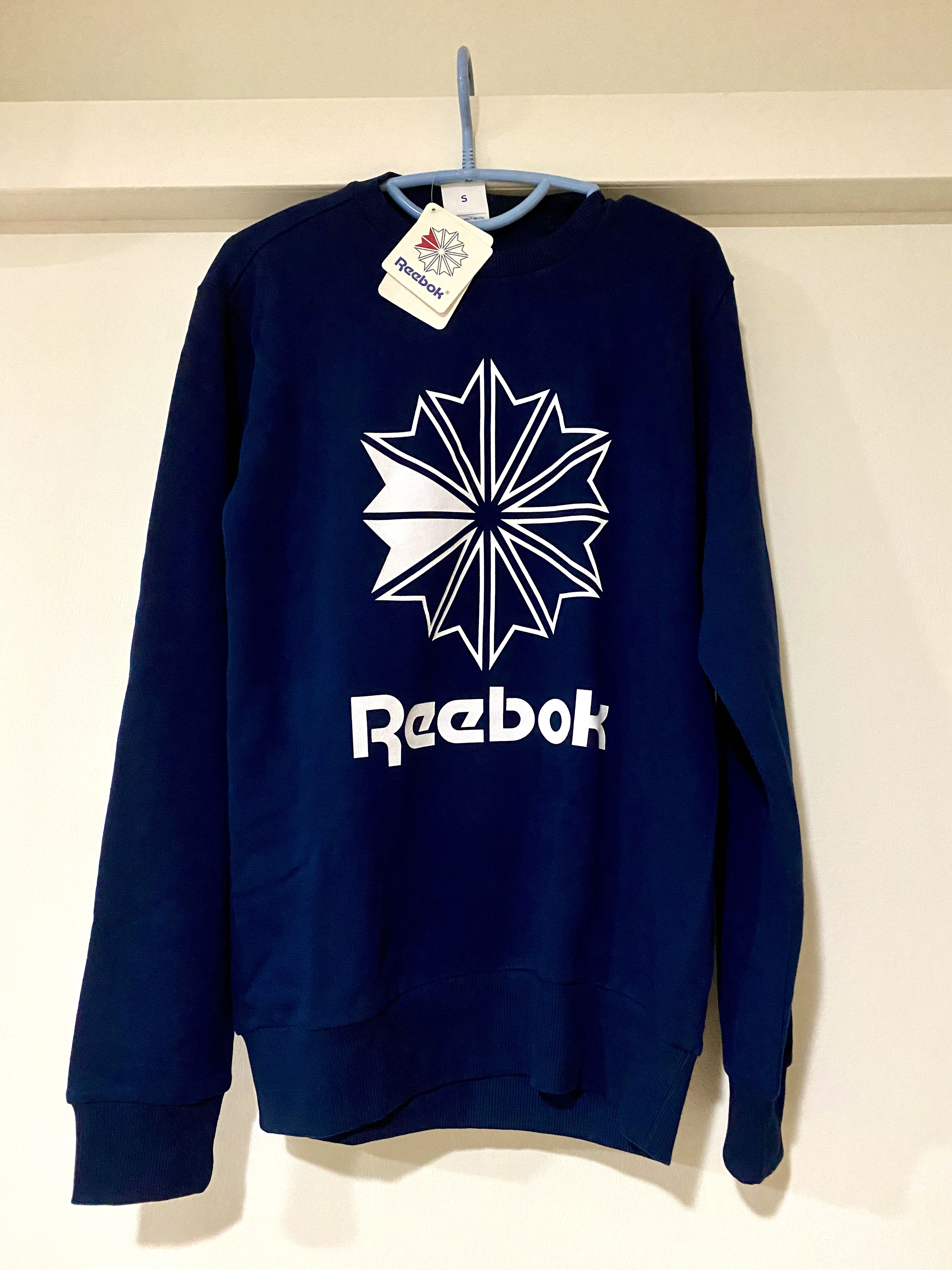 reebok sweatshirt blue