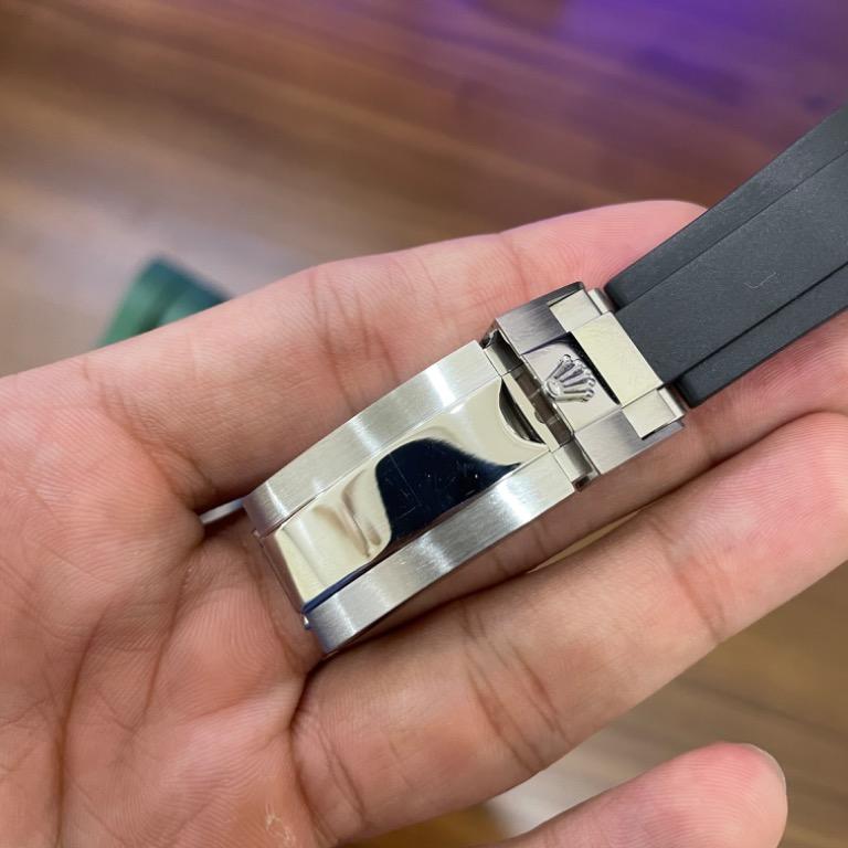 Rolex rubber strap with clasp hotsell