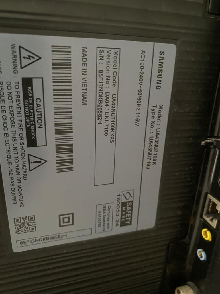 Samsung amart tv, TV & Home Appliances, TV & Entertainment, TV on Carousell