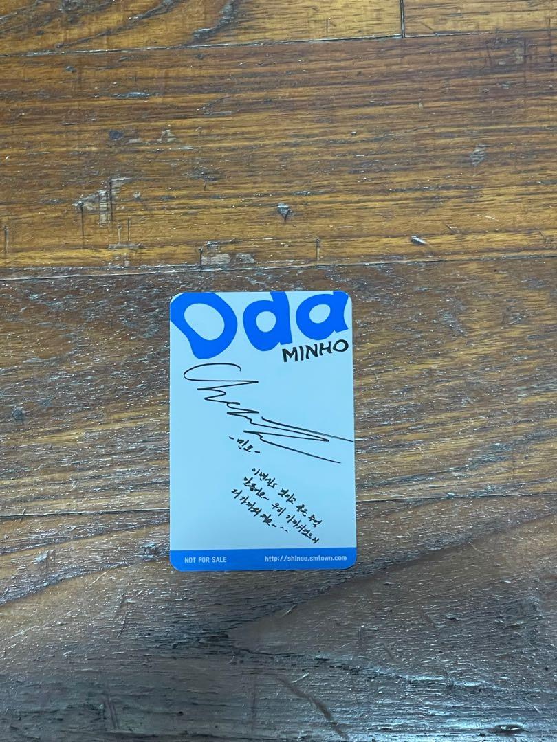 SHINee Minho Odd B photocard, Toys & Collectibles, Fan Merchandise