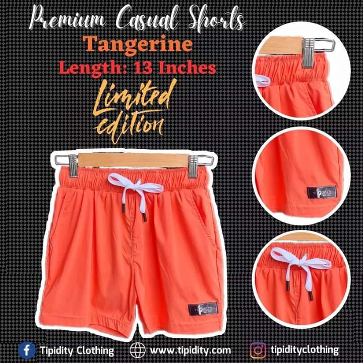 Shorts Tangerine, Men's Fashion 