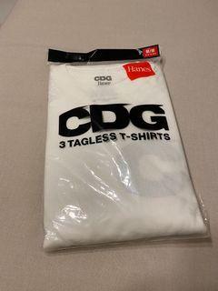 Size M CDG x Hanes Tagless Tees