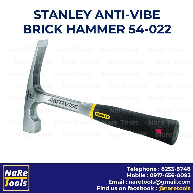 Stanley Anti-Vibe Brick Hammer 54-022, Commercial Equipment & on Tools Carousell & Construction Industrial