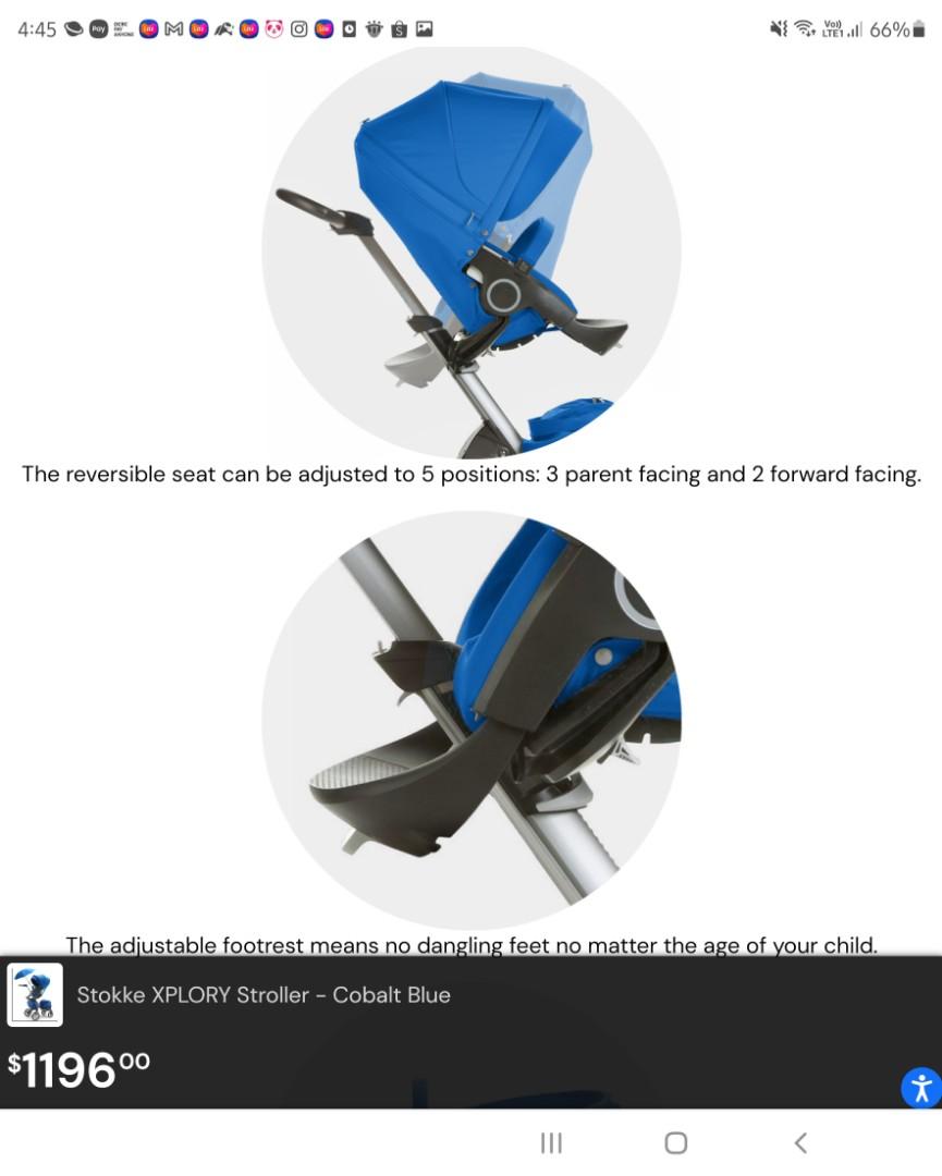 Stokke xplory cobalt blue hotsell