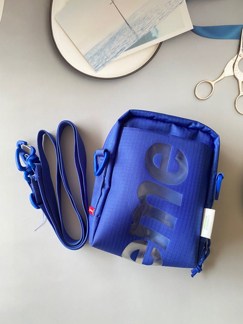 Supreme neck pouch blue Outlet