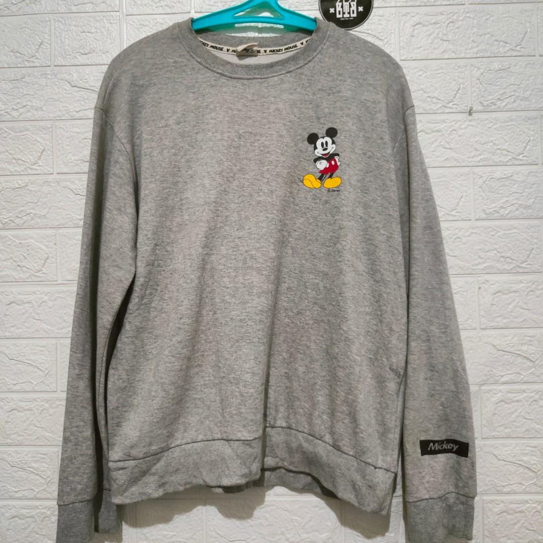 Sweatshirt /crewneck Disney mickey mouse lisensi original, Fesyen