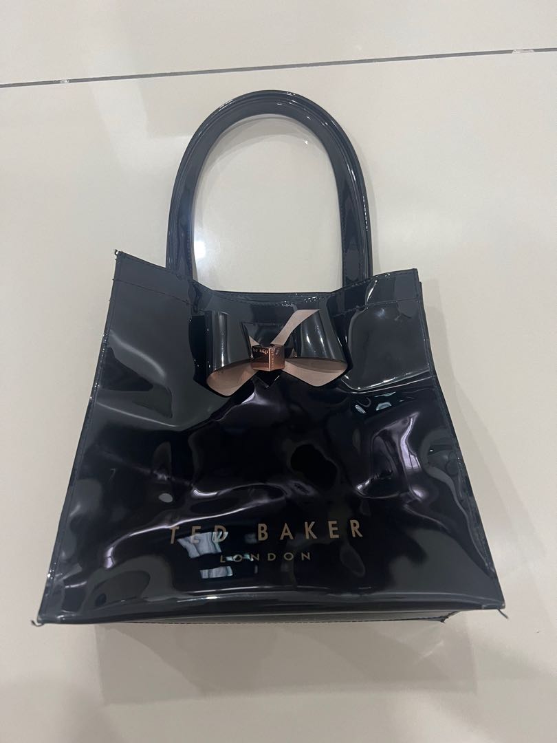 Ted Baker London Iconic Black Cute Classy Gorgeous Ribbon Tote