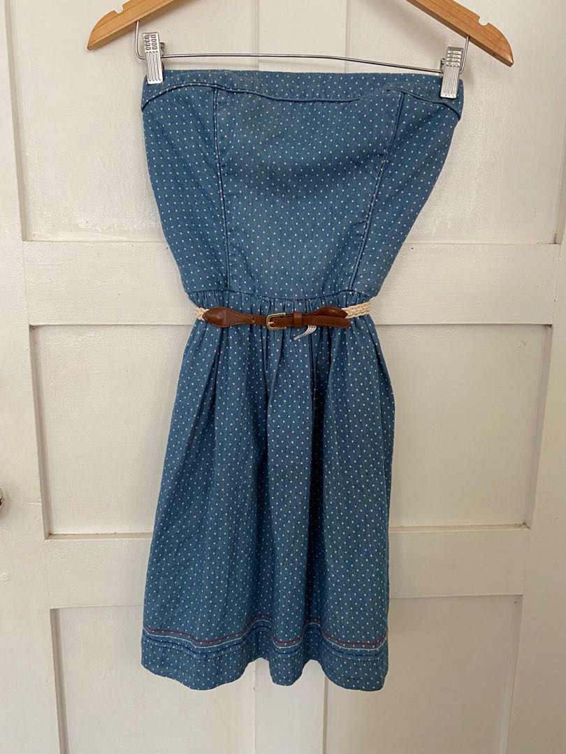 tommy hilfiger strapless dress